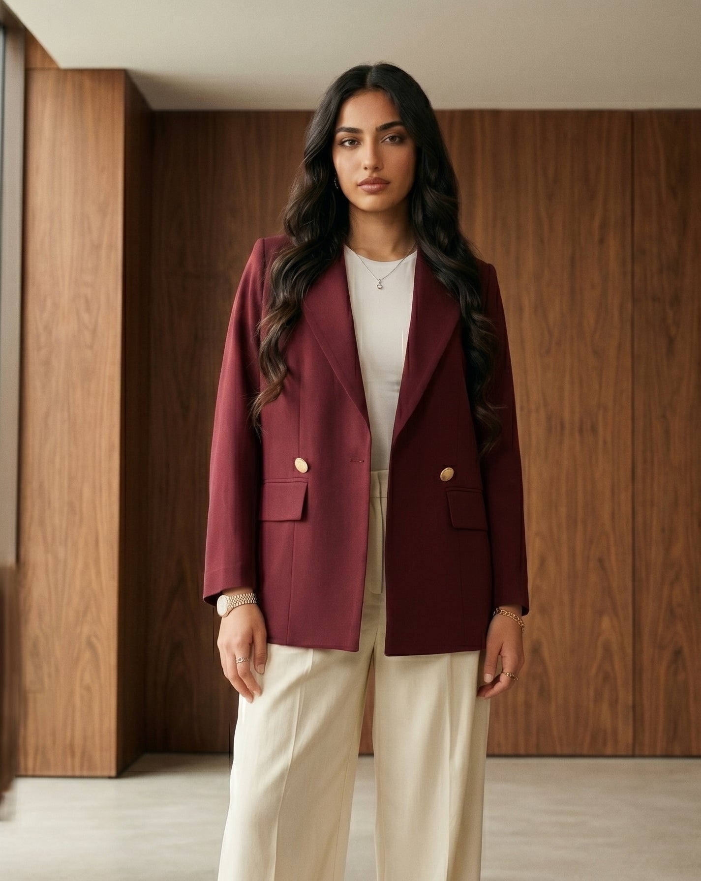 Classic Blazer Pastel (Burgundy)